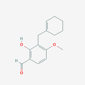 3-[(Cyclohex-1-en-1-yl)methyl]-2-hydroxy-4-methoxybenzaldehyde