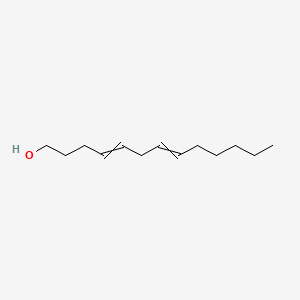 molecular formula C13H24O B14294209 4,7-Tridecadien-1-ol, (4Z,7Z)- CAS No. 118496-02-9