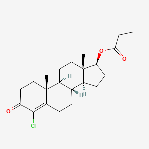 molecular formula C22H31ClO3 B1429422 氯羟睾酮丙酸酯 CAS No. 2162-44-9