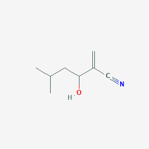 3-Hydroxy-5-methyl-2-methylidenehexanenitrile