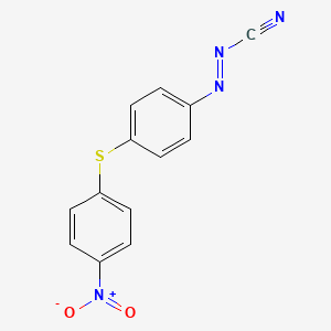 (E)-{4-[(4-Nitrophenyl)sulfanyl]phenyl}diazene-1-carbonitrile