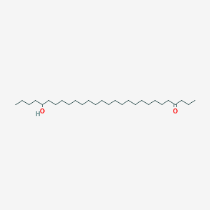 molecular formula C28H56O2 B14294243 24-Hydroxyoctacosan-4-one CAS No. 113578-15-7