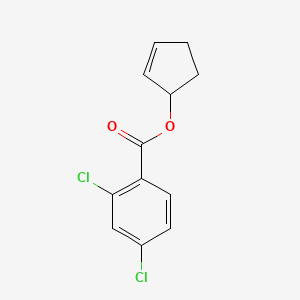 molecular formula C12H10Cl2O2 B14294248 Cyclopent-2-en-1-yl 2,4-dichlorobenzoate CAS No. 122570-92-7