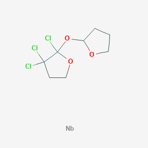 molecular formula C8H11Cl3NbO3 B14294256 Niobium;2,3,3-trichloro-2-(oxolan-2-yloxy)oxolane CAS No. 119174-68-4