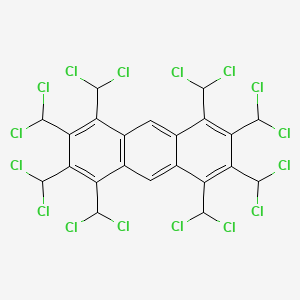 1,2,3,4,5,6,7,8-Octakis(dichloromethyl)anthracene