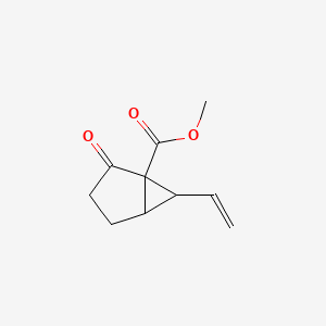 molecular formula C10H12O3 B14294287 Methyl 6-ethenyl-2-oxobicyclo[3.1.0]hexane-1-carboxylate CAS No. 114674-00-9