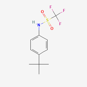 Methanesulfonamide, N-[4-(1,1-dimethylethyl)phenyl]-1,1,1-trifluoro-