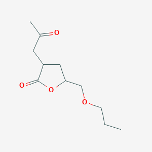 3-(2-Oxopropyl)-5-(propoxymethyl)oxolan-2-one