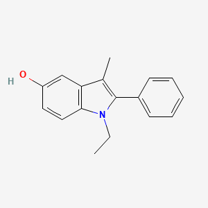 1-Ethyl-3-methyl-2-phenyl-1H-indol-5-ol