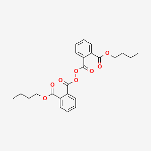 molecular formula C24H26O8 B14294327 Butyl 2-(2-butoxycarbonylbenzoyl)peroxycarbonylbenzoate CAS No. 112666-99-6