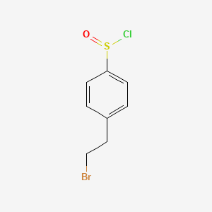 molecular formula C8H8BrClOS B14294354 4-(2-Bromoethyl)benzene-1-sulfinyl chloride CAS No. 113344-86-8