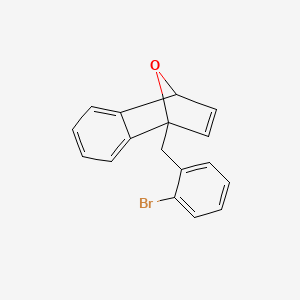 molecular formula C17H13BrO B14294370 1-[(2-Bromophenyl)methyl]-1,4-dihydro-1,4-epoxynaphthalene CAS No. 114325-51-8