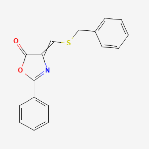 4-[(Benzylsulfanyl)methylidene]-2-phenyl-1,3-oxazol-5(4H)-one