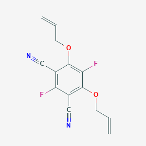 2,5-Difluoro-4,6-bis[(prop-2-en-1-yl)oxy]benzene-1,3-dicarbonitrile