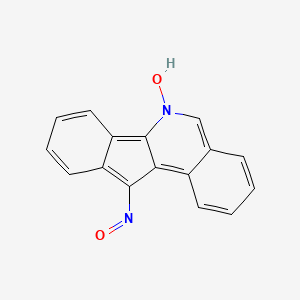 molecular formula C16H10N2O2 B14294423 11-Nitroso-6H-indeno[1,2-C]isoquinolin-6-OL CAS No. 112780-84-4