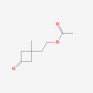 2-(1-Methyl-3-oxocyclobutyl)ethyl acetate