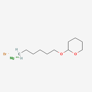 molecular formula C11H21BrMgO2 B14294461 Magnesium, bromo[6-[(tetrahydro-2H-pyran-2-yl)oxy]hexyl]- CAS No. 117021-10-0