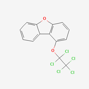 1-(Pentachloroethoxy)dibenzo[b,d]furan