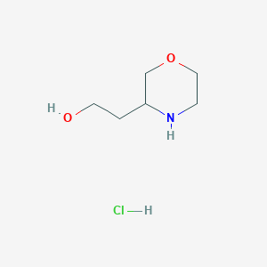 molecular formula C6H14ClNO2 B1429449 盐酸2-(吗啉-3-基)乙醇 CAS No. 1628617-14-0