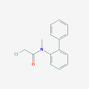 molecular formula C15H14ClNO B1429451 N-(联苯基-2-基)-2-氯-N-甲基乙酰胺 CAS No. 955879-95-5
