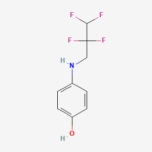 B1429452 4-[(2,2,3,3-Tetrafluoropropyl)amino]phenol CAS No. 1365808-22-5