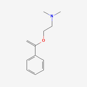 molecular formula C12H17NO B14294540 Ethanamine, N,N-dimethyl-2-[(1-phenylethenyl)oxy]- CAS No. 129126-51-8