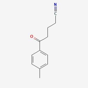 molecular formula C12H13NO B1429455 5-(4-甲基苯基)-5-氧代戊腈 CAS No. 88636-41-3