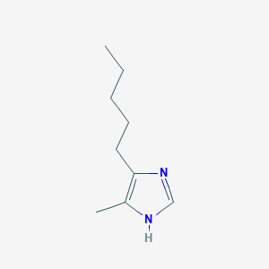 molecular formula C9H16N2 B14294551 5-methyl-4-pentyl-1H-imidazole CAS No. 113519-98-5