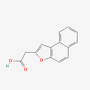 molecular formula C14H10O3 B1429456 2-{萘并[2,1-b]呋喃-2-基}乙酸 CAS No. 1267431-36-6