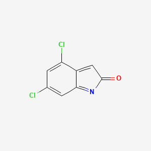 molecular formula C8H3Cl2NO B1429459 4,6-二氯-2H-吲哚-2-酮 CAS No. 1082041-83-5