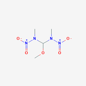 N-[methoxy-[methyl(nitro)amino]methyl]-N-methylnitramide