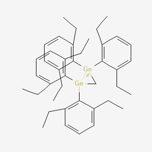 molecular formula C41H54Ge2 B14294592 Digermirane, 1,1,2,2-tetrakis(2,6-diethylphenyl)- CAS No. 115385-08-5