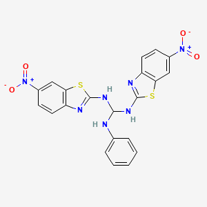 N,N'-Bis(6-nitro-1,3-benzothiazol-2-yl)-N''-phenylmethanetriamine