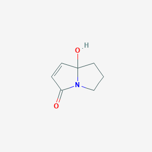 3H-Pyrrolizin-3-one, 5,6,7,7a-tetrahydro-7a-hydroxy-