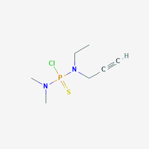 N-Ethyl-N',N'-dimethyl-N-prop-2-yn-1-ylphosphorodiamidothioic chloride