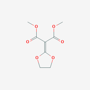 molecular formula C8H10O6 B14294697 Dimethyl 2-(1,3-dioxolan-2-ylidene)malonate CAS No. 121020-73-3