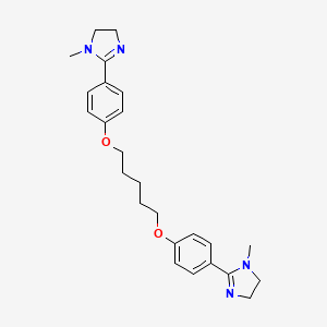 2,2'-(1,5-Pentanediylbis(oxy-4,1-phenylene))bis(4,5-dihydro-1-methyl-1H-imidazole)