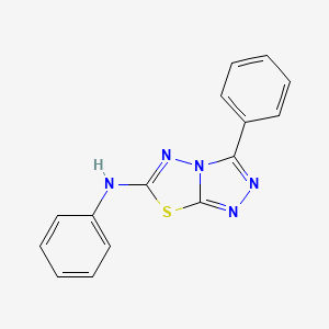 N,3-Diphenyl[1,2,4]triazolo[3,4-b][1,3,4]thiadiazol-6-amine