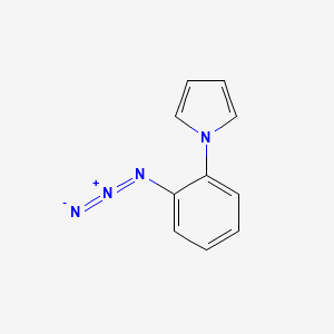 molecular formula C10H8N4 B14294731 1H-Pyrrole, 1-(2-azidophenyl)- CAS No. 125187-91-9