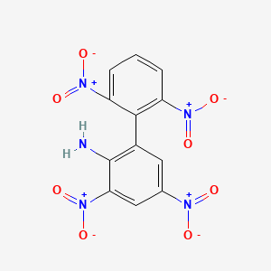 molecular formula C12H7N5O8 B14294742 2',3,5,6'-Tetranitro[1,1'-biphenyl]-2-amine CAS No. 114107-33-4