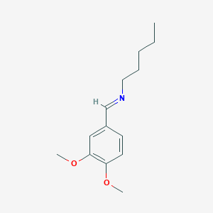 (E)-1-(3,4-Dimethoxyphenyl)-N-pentylmethanimine