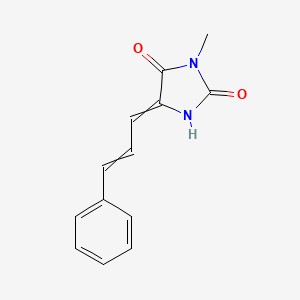 3-Methyl-5-(3-phenylprop-2-en-1-ylidene)imidazolidine-2,4-dione