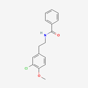 molecular formula C16H16ClNO2 B14294813 N-[2-(3-Chloro-4-methoxyphenyl)ethyl]benzamide CAS No. 115514-67-5