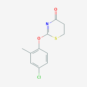 molecular formula C11H10ClNO2S B14294825 2-(4-Chloro-2-methylphenoxy)-5,6-dihydro-4H-1,3-thiazin-4-one CAS No. 113213-02-8