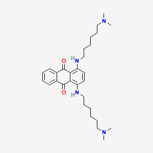 molecular formula C30H44N4O2 B14294829 1,4-Bis((6-(dimethylamino)hexyl)amino)-9,10-anthracenedione CAS No. 129273-40-1