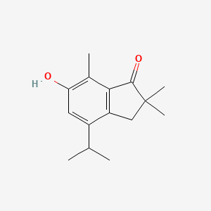 1H-inden-1-one, 2,3-dihydro-6-hydroxy-2,2,7-trimethyl-4-(1-methylethyl)-