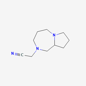 (Hexahydro-1H-pyrrolo[1,2-a][1,4]diazepin-2(3H)-yl)acetonitrile