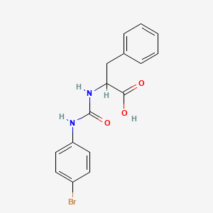 molecular formula C16H15BrN2O3 B14294857 N-[(4-Bromophenyl)carbamoyl]phenylalanine CAS No. 113402-16-7