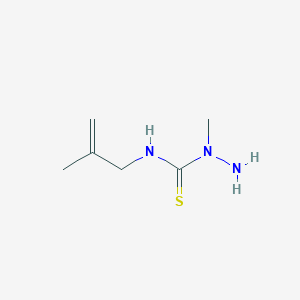 molecular formula C6H13N3S B14294879 1-Methyl-N-(2-methylprop-2-en-1-yl)hydrazine-1-carbothioamide CAS No. 119813-53-5