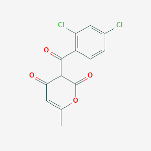 molecular formula C13H8Cl2O4 B14294903 3-(2,4-Dichlorobenzoyl)-6-methyl-2H-pyran-2,4(3H)-dione CAS No. 114291-42-8